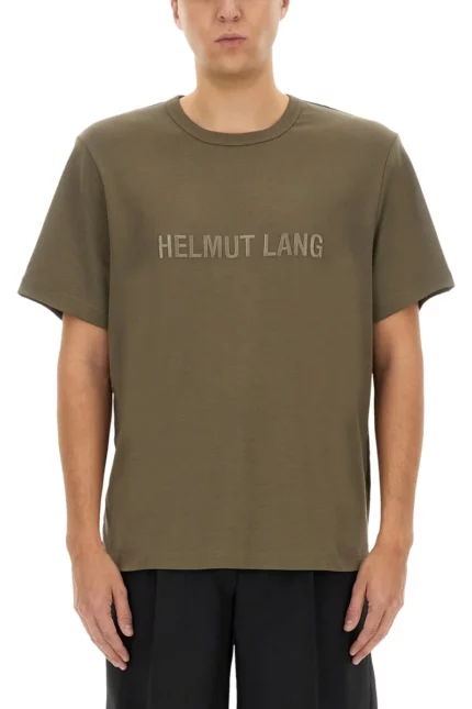 Helmut Lang Logo Embroidered Crewneck T-Shirt