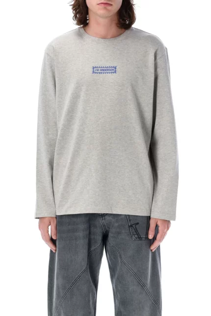 JW Anderson Back Logo-Print Long-Sleeve T-Shirt