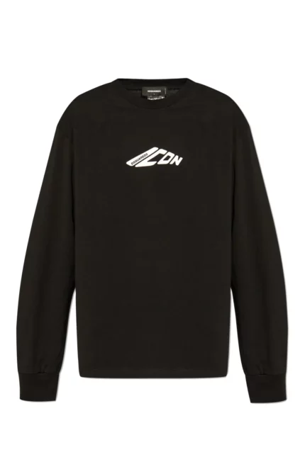 Dsquared2 Logo Printed Long-Sleeved T-Shirt