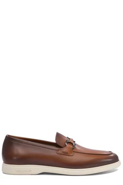 Ferragamo Cosimo Gancini Plaque Loafers