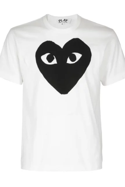Comme des Garçons Play Heart Printed Crewneck T-Shirt