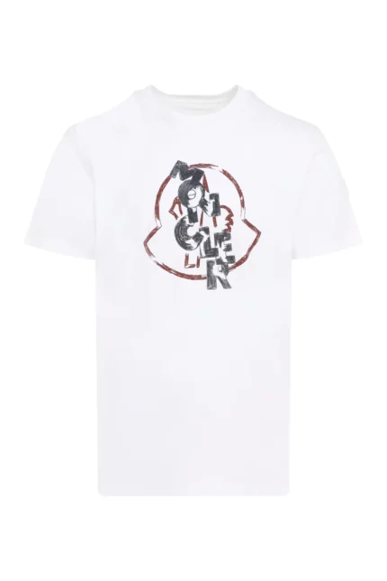 Moncler Logo Printed Crewneck T-Shirt