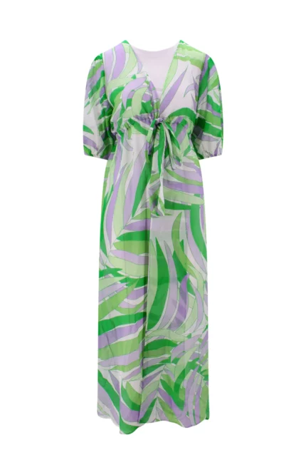 Mc2 Saint Barth Palm Printed Bliss Dress