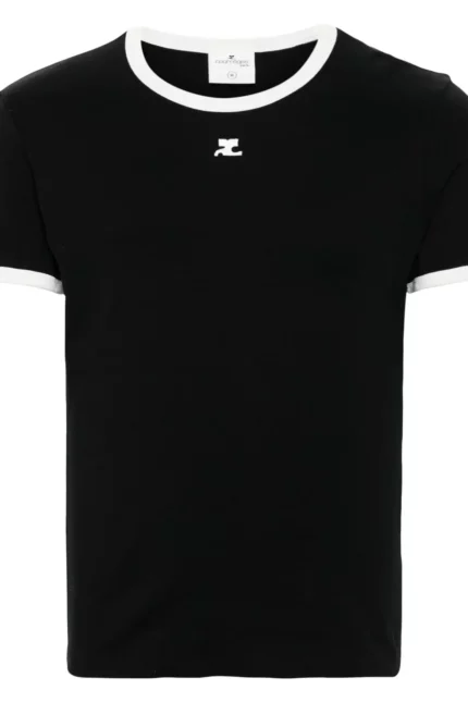 Courrèges Logo Embroidered Long-Sleeve T-Shirt