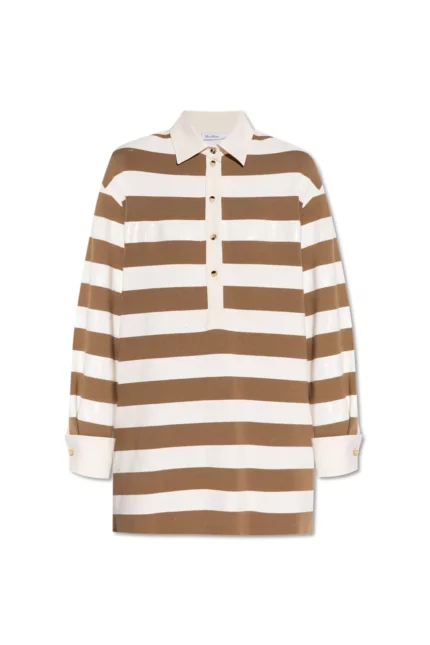 Max Mara Stripe Pattern Dress