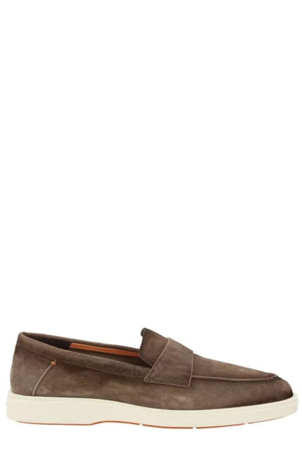 Santoni Revolve Eaam 21 Almond Toe Loafers