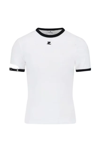 Courrèges Buckle Contrast T-Shirt