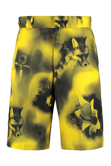 Prada All-Over Graphic-Printed Bermuda Shorts