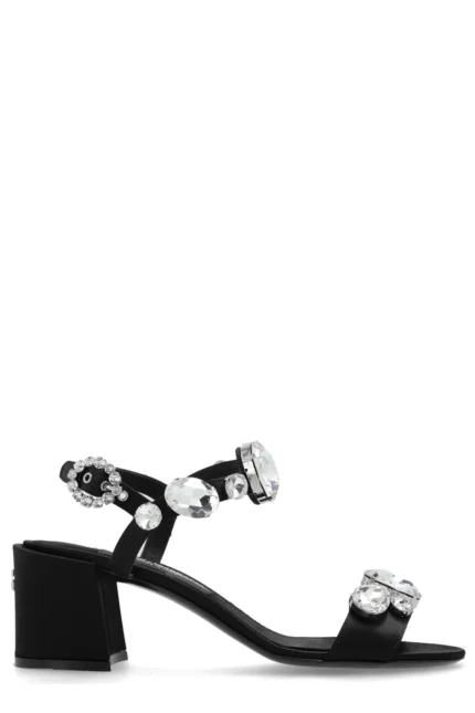 Dolce & Gabbana Gemstone Embellishment Heeled Sandals