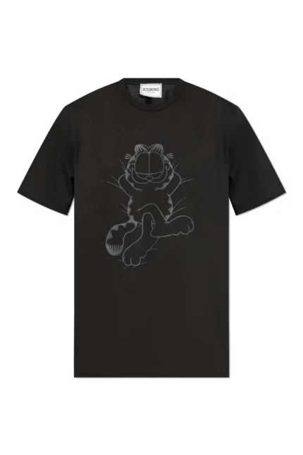 Iceberg Lazy Garfield Printed Jersey T-Shirt