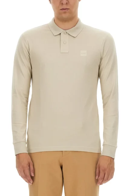 Boss Hugo Boss Logo Patch Slim-Fit Polo Shirt