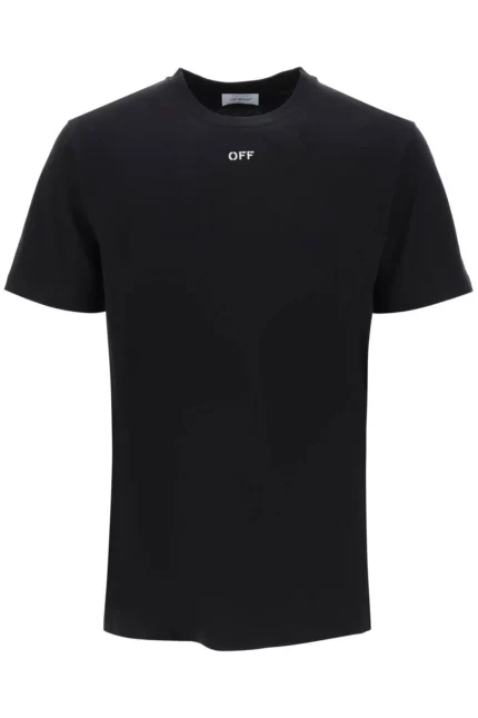Off-White Logo Embroidered Crewneck T-Shirt