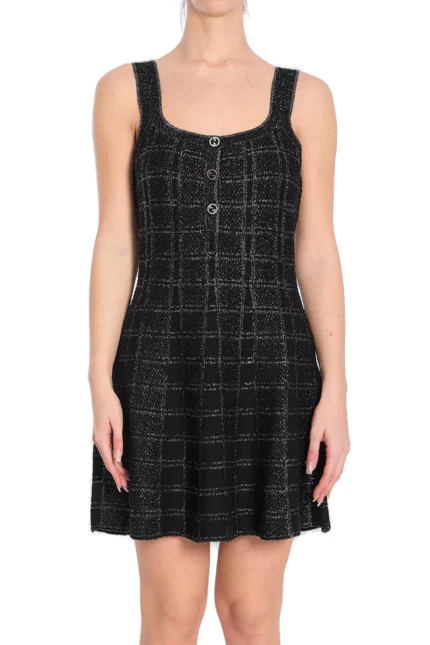 Gucci Lamé Check Jacquard Dress