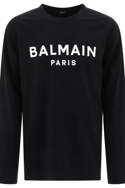 Balmain Logo Printed Long-Sleeve T-Shirt