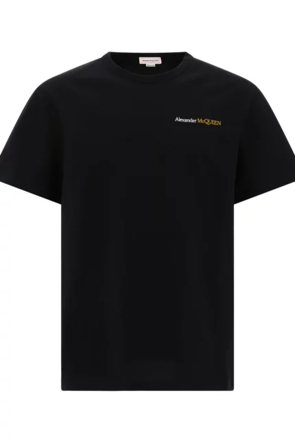 Alexander McQueen Logo Embroidered Crewneck T-Shirt