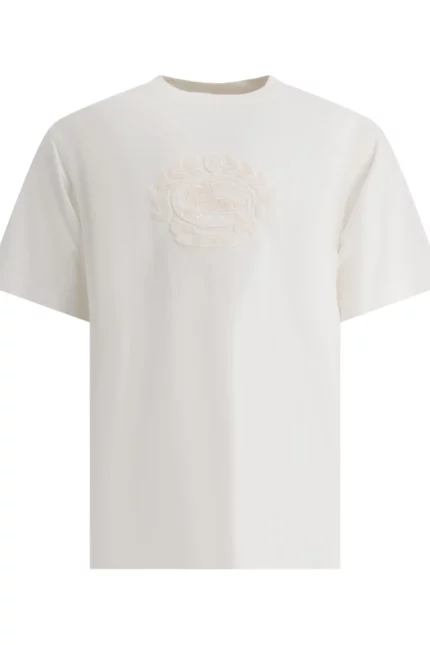 Burberry Logo Embroidered Crewneck T-Shirt