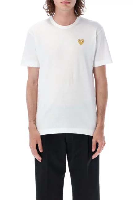Comme des Garçons Play Golden Heart Patch Crewneck T-Shirt