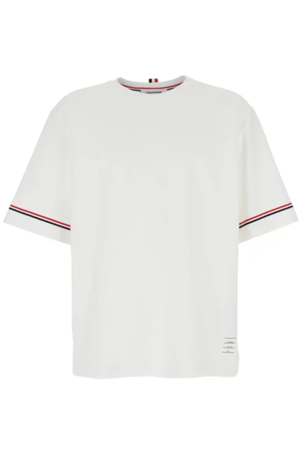 Thom Browne RWB-Stripe Crewneck T-Shirt