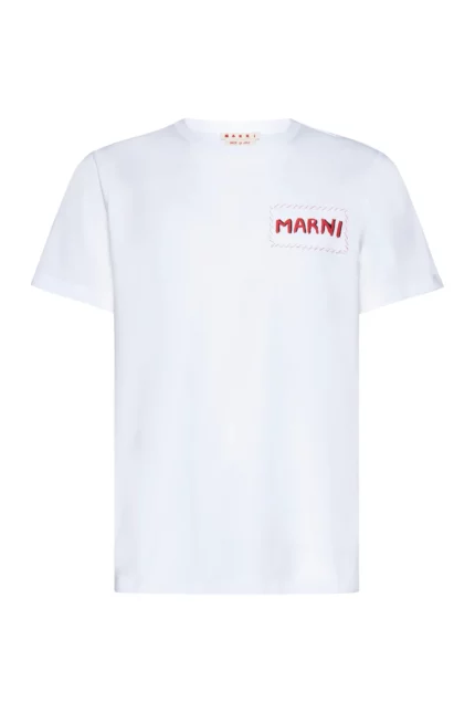 Marni Logo-Printed Crewneck T-Shirt