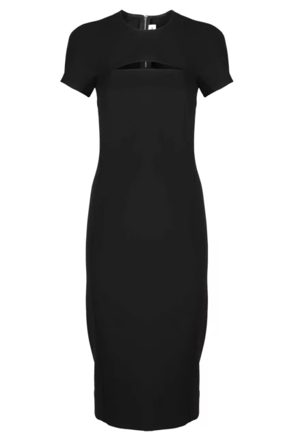 Victoria Beckham Cut-Out Detailed Midi Dress