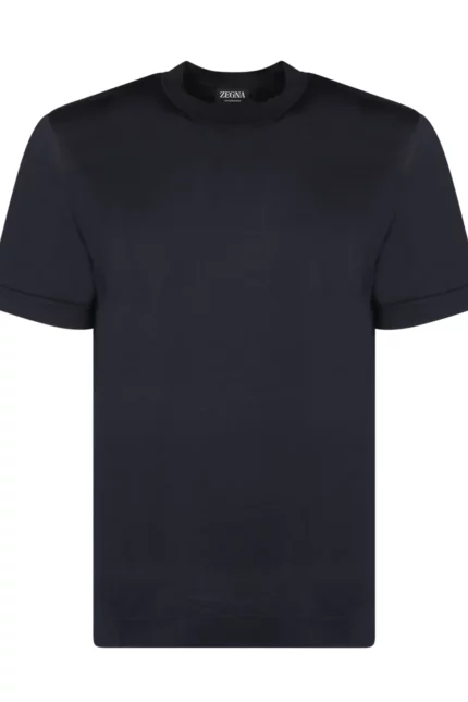 Zegna Crewneck Straight Hem T-Shirt