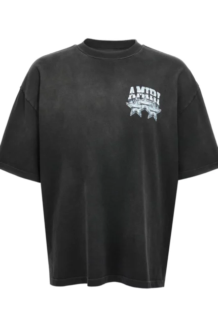 Amiri Logo Printed Crewneck T-Shirt
