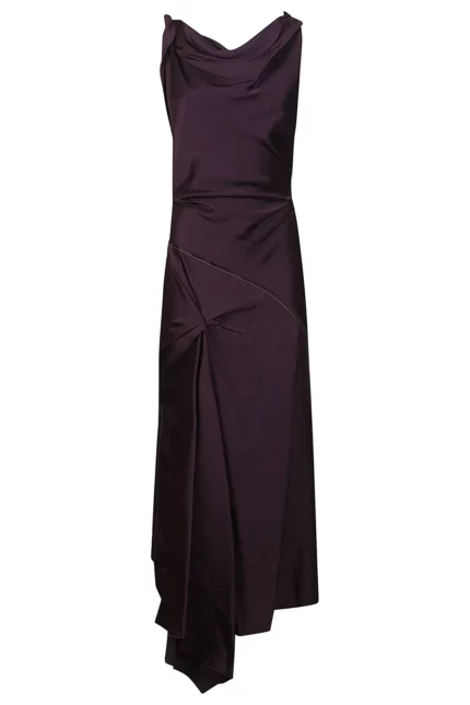 Victoria Beckham Asymmetric V-Back Maxi Dreess