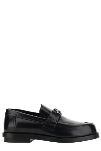 Alexander McQueen Logo Plaque Slip-On Penny Loafers