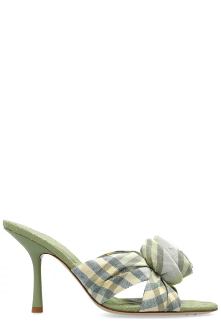 Burberry Mews Checked Heeled Sandals