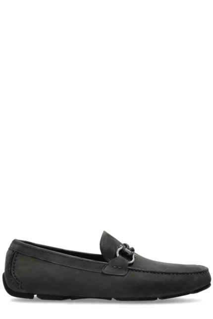 Ferragamo Gancini Ornament Driver Shoes