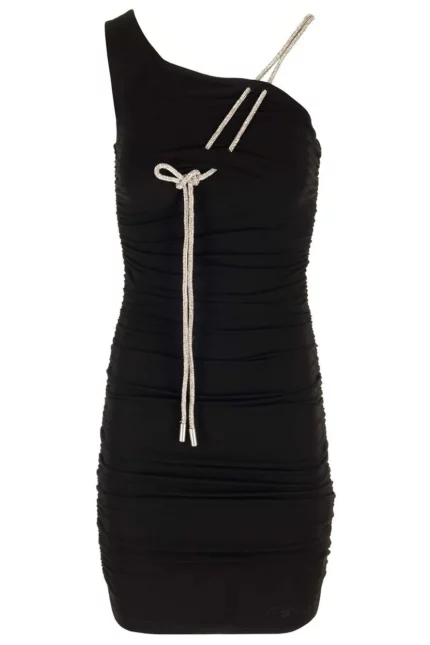 Off-White Asymmetric Sleeveless Mini Dress
