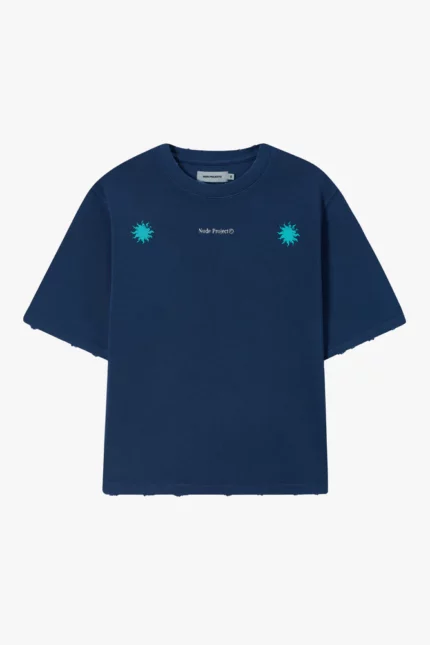 SOLET CROPPED TEE NAVY