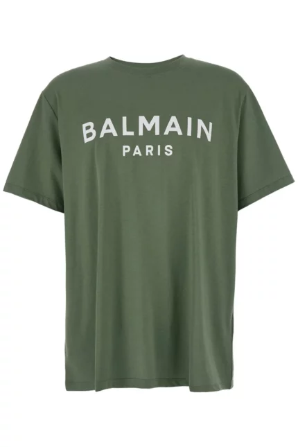 Balmain Logo Printed Crewneck T-Shirt