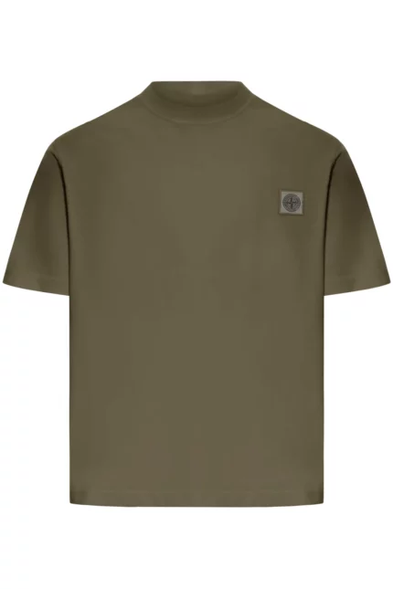 Stone Island Logo Patch Short-Sleeved T-Shirt