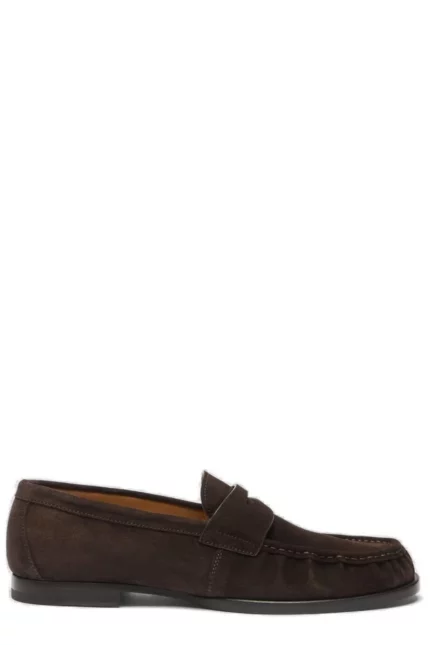 Scarosso Fred Round-Toe Loafers