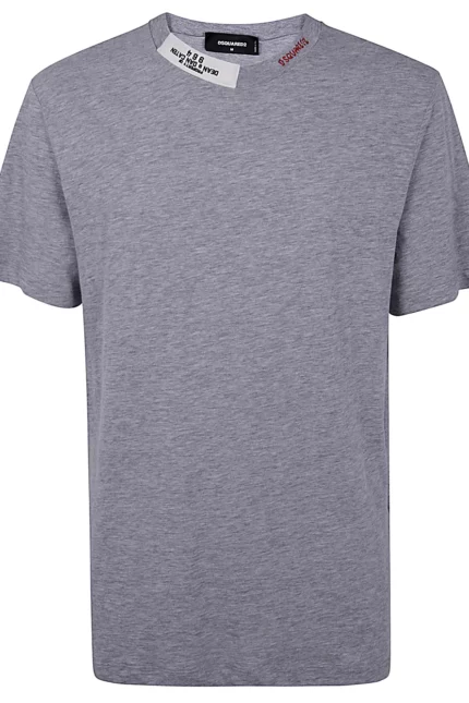 Dsquared2 Logo Embroidered Crewneck T-Shirt