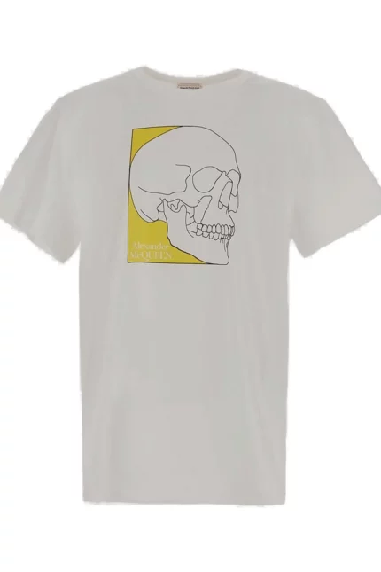 Alexander McQueen Graphic Printed Crewneck T-Shirt