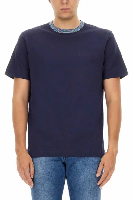 Missoni Logo-Embroidered Crewneck T-Shirt