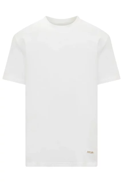 Jil Sander Logo Plaque Crewneck T-Shirt