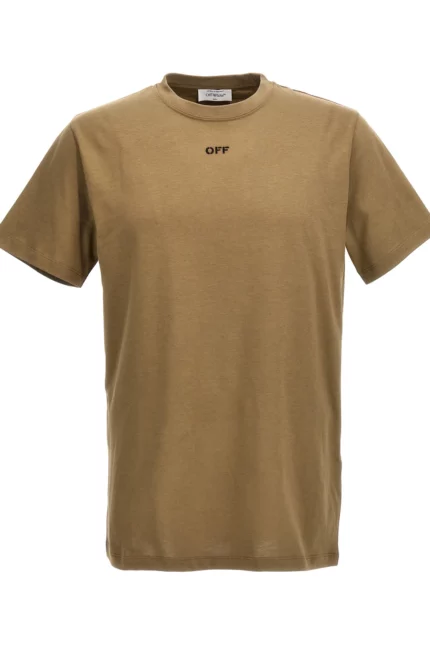 Off-White Logo Embroidered Crewneck T-Shirt