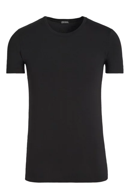 Zegna Crewneck Short-Sleeved T-Shirt