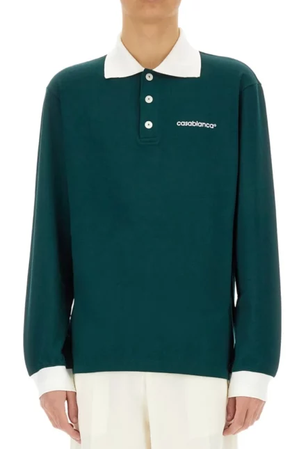 Casablanca Long Sleeve Polo Shirt