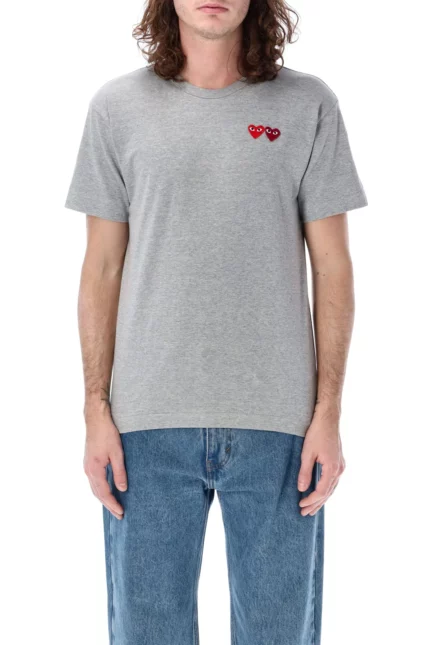 Comme des Garçons Play Double Patch Crewneck T-Shirt