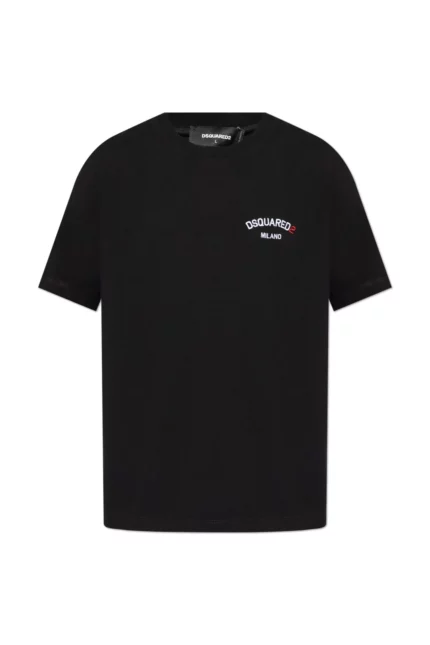 Dsquared2 Logo-Embroidered Crewneck T-Shirt