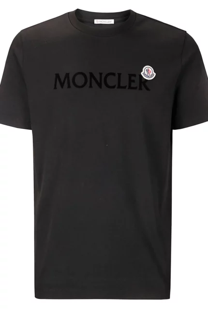 Moncler Flocked Logo Crewneck T-Shirt