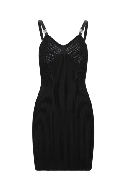 Givenchy 4G Buckle Straps Knitted Mini Dress