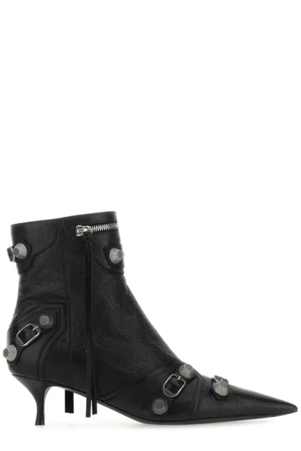 Balenciaga Cagole Pointed Toe Ankle Boots