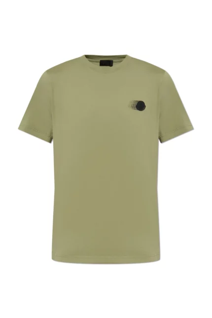 Moncler Faded Logo Motif Crewneck T-Shirt