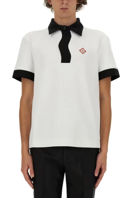 Casablanca Memphis Logo Patch Polo Shirt