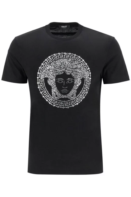 Versace Logo-Embellished Crewneck T-Shirt